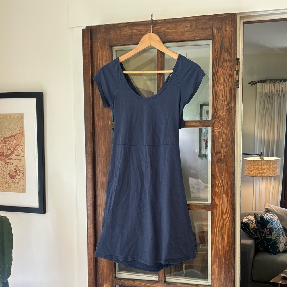 Pact fit and flare Crossback Mini dress